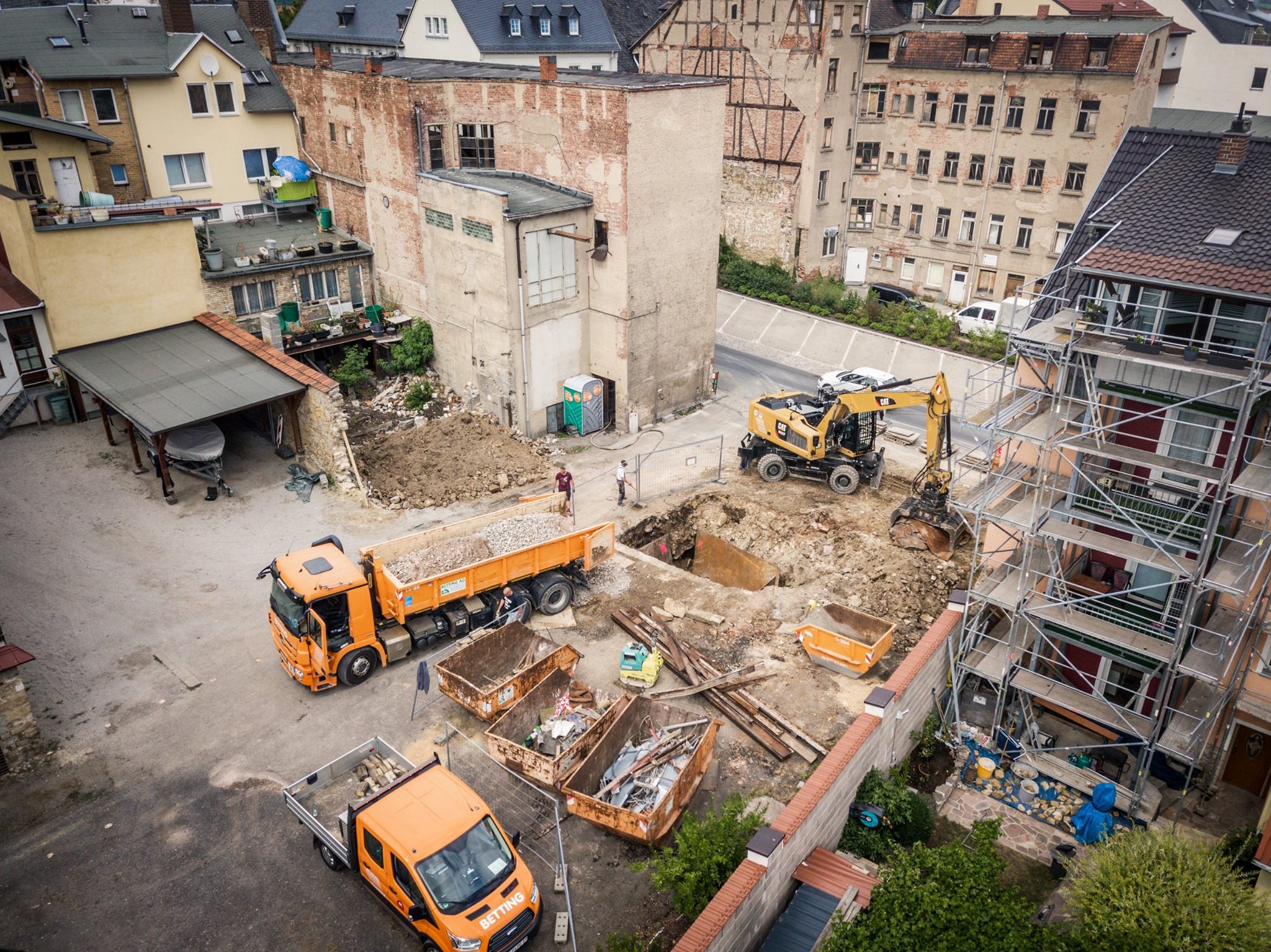 Abbruch Wohnhaus in Saalfeld